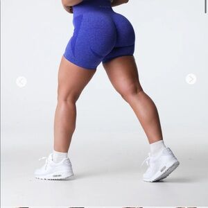 NVGTN XS Electric Blue Contour Seamless Shorts